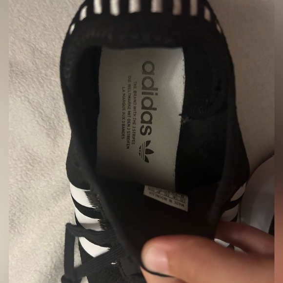 Adidas Black and White Running Shoe - Picture 8 of 8